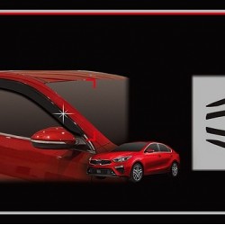 מגן רוח לרכב קיה פורטה מ-2018 תוצרת AUTOCLOVER קוריאה - סט 6 חלקים הדבקה חיצונית 