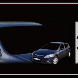 מגן רוח לרכב יונדאי/קיה סיד I30 מ-07-11-AUTOCLOVER קוריאה - סט 4 חלקים הדבקה חיצונית 