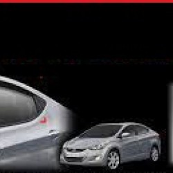 מגן רוח לרכב יונדאי אלנטרה I35 מ-2011-2016-AUTOCLOVER קוריאה - סט 4 חלקים הדבקה חיצונית 