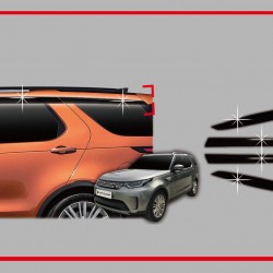מגן רוח לרכב לנד רובר דיסקברי מ -2017 תוצרת AUTOCLOVER קוריאה - סט 6 חלקים הדבקה חיצונית 