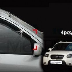 מגן רוח לרכב יונדאי סנטה פה מ-06-12 AUTOCLOVER קוריאה - סט 4 חלקים הדבקה חיצונית 